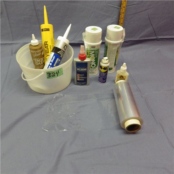 Caulking and other glue etc