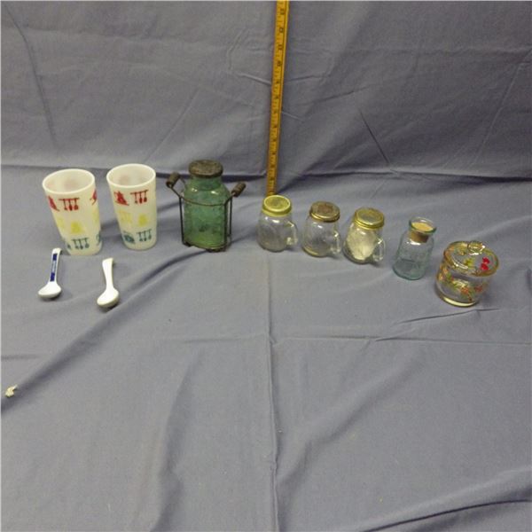 Vintage glasses and jars