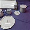 Image 6 : Vintage enamel wear and other tin pieces
