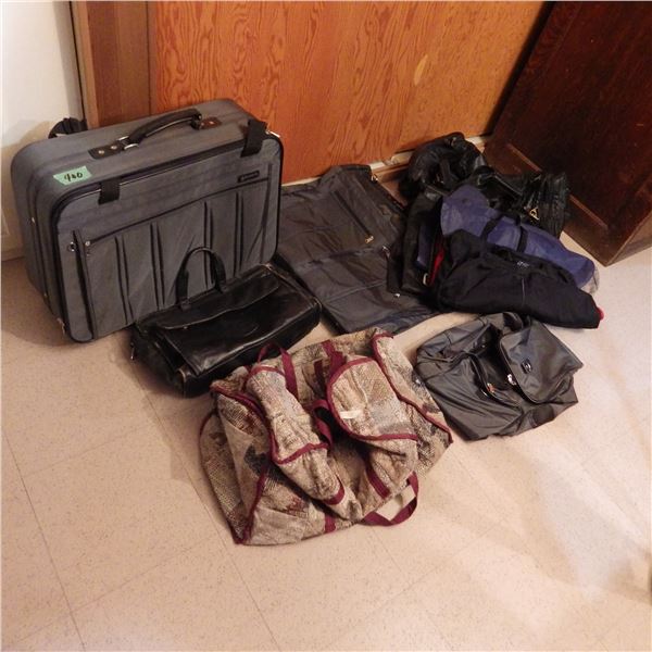 Lot of assorted suitcases and travel luggage