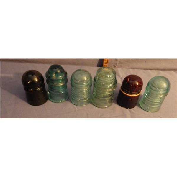 Vintage telephone line insulators