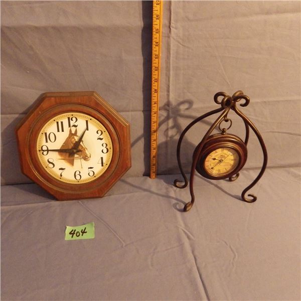 Lot of two clocks