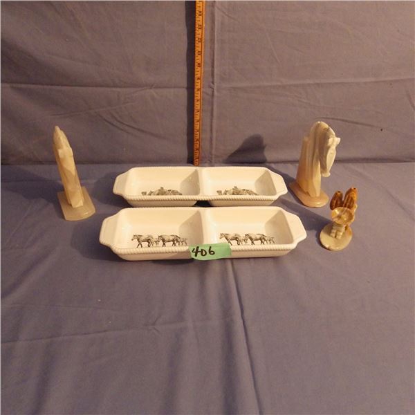 Assorted horse-themed items