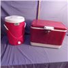 Image 1 : Insulated  Coleman drink cooler and Coleman food cooler