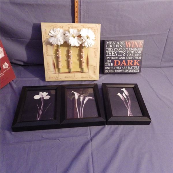 Assorted framed pictures etc