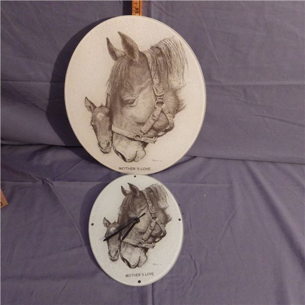 Oval Horse Pictures one is a clock