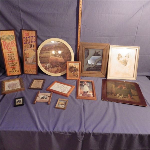 Lot of assorted framed pictures etc