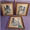 Image 3 : Lot of three framed pictures signatures noted in Photo