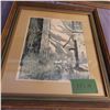 Image 6 : Lot of three framed pictures signatures noted in Photo