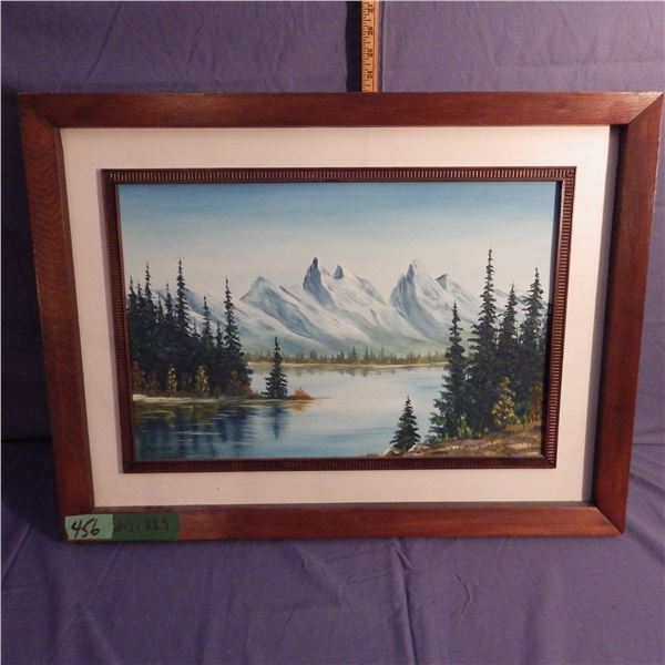 Oil on canvas framed signature noted in photo