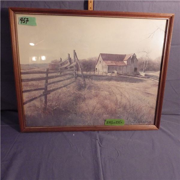 Framed picture signature noted in photo