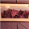 Image 1 : Framed picture of horses   - the Best of the Remuda  - artist proof signed and numbered 21 of 250