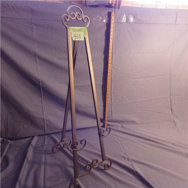 Metal art frame easel