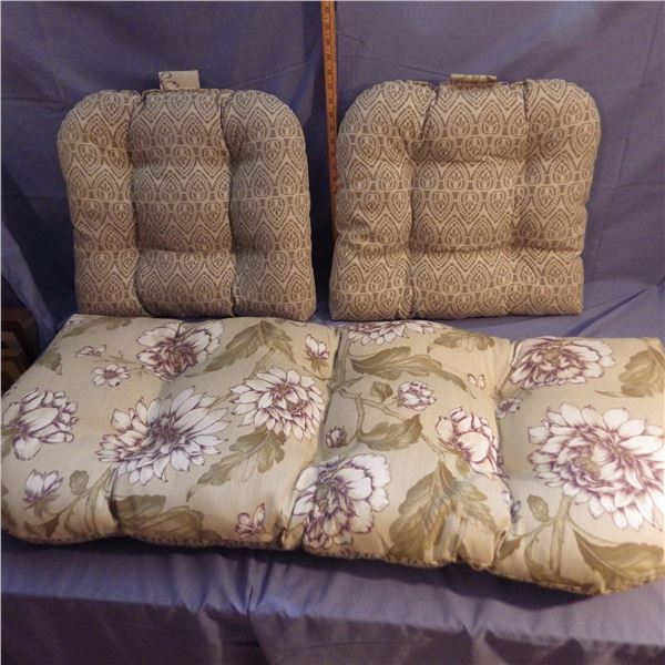 Three piece cushion set