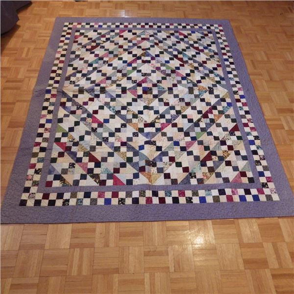 Vintage quilt size noted in photo