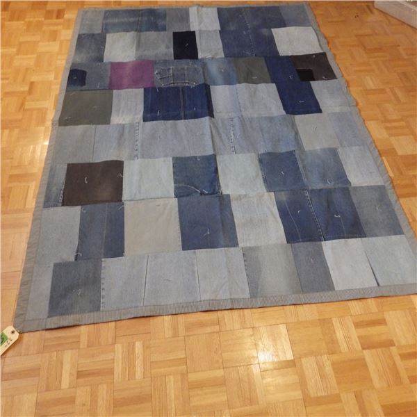 Blue Jean Patchwork quilt