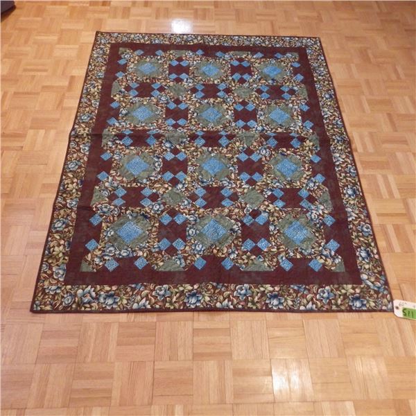 Vintage quilt size noted in photo