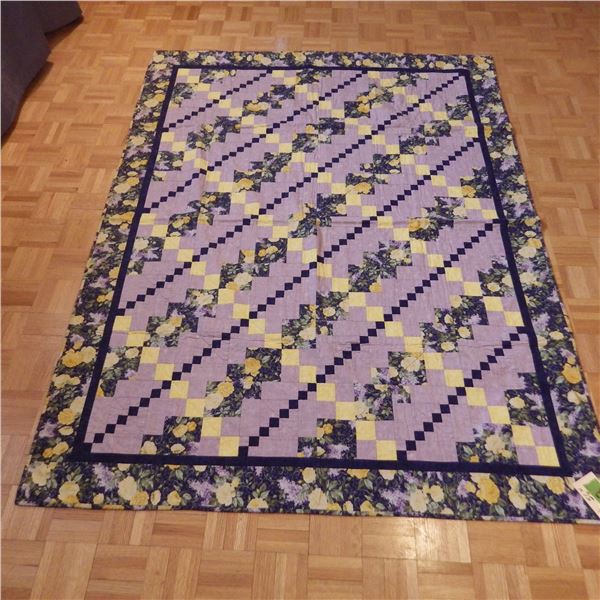 Vintage quilt size noted in photo