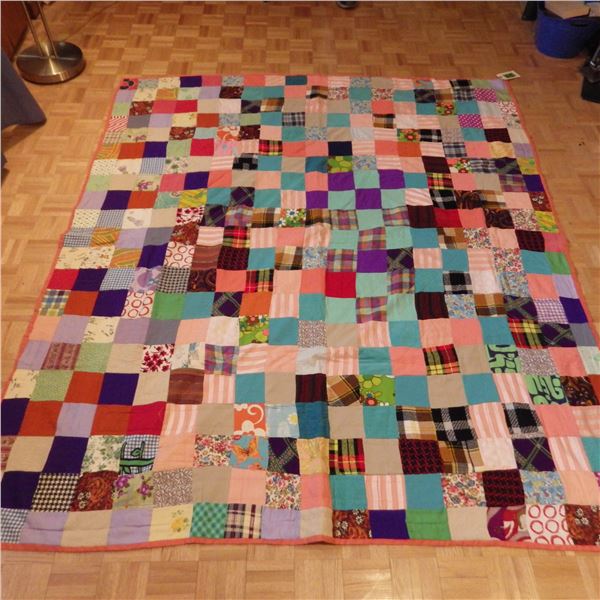 Vintage quilt size noted in photo