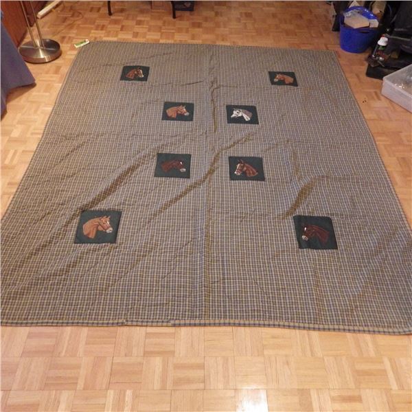 Vintage quilt size noted in photo