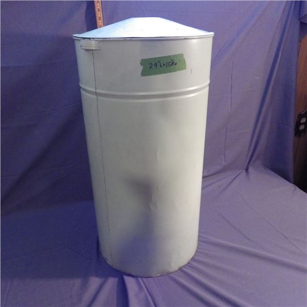 Vintage metal flour container