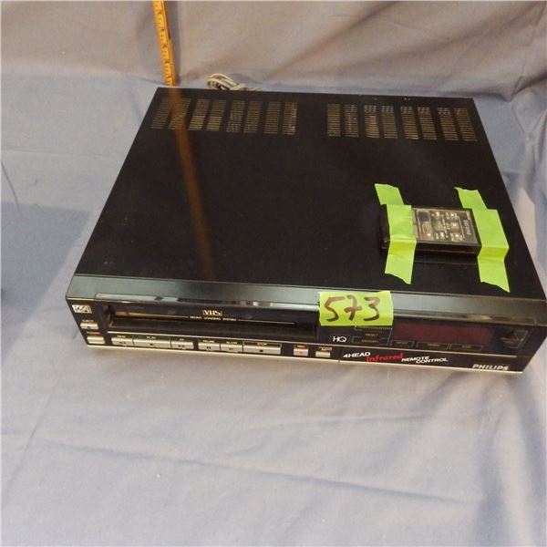 Phillips vhs  Video cassette tape player