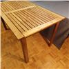 Image 2 : Wood framed table possibly teak