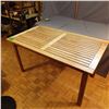 Image 5 : Wood framed table possibly teak