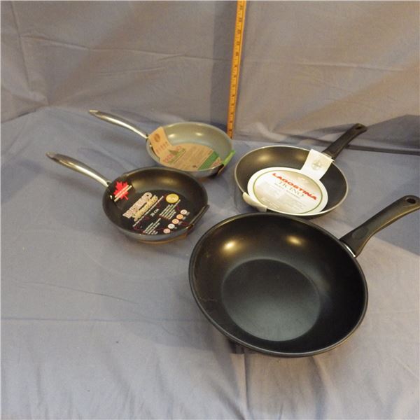 Lot of frying pans