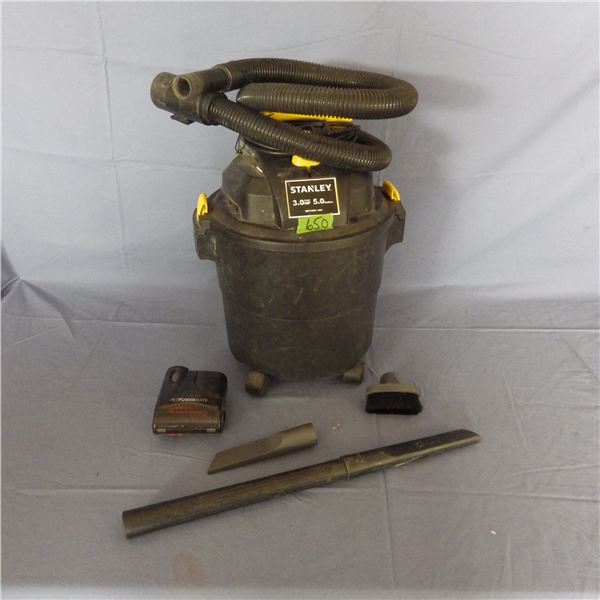 Stanley 3 horsepower 5 gallon shop vacuum
