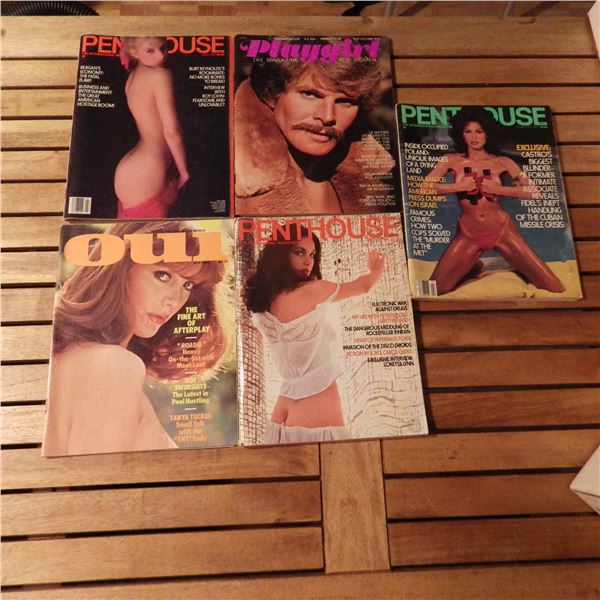 Vintage  Penthouse and other magazines