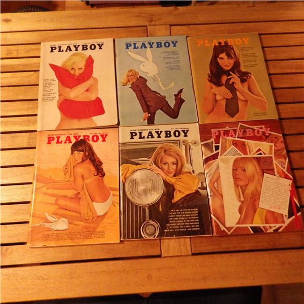 Vintage Playboy magazines 1969