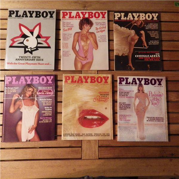 Vintage Playboy magazine's 1979
