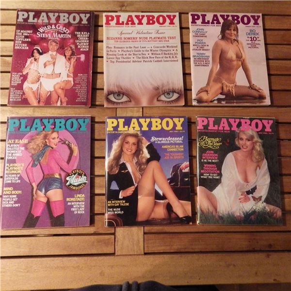 Vintage Playboy magazine's 1980