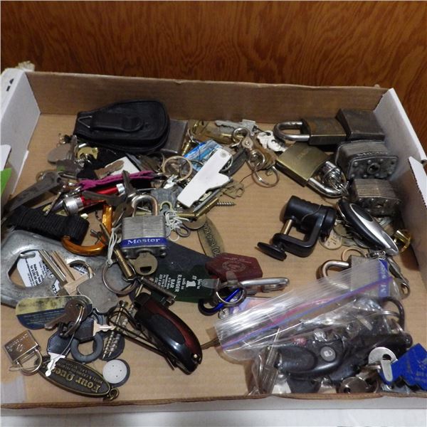 Lot of assorted padlocks and  Miscellaneous   keys etc