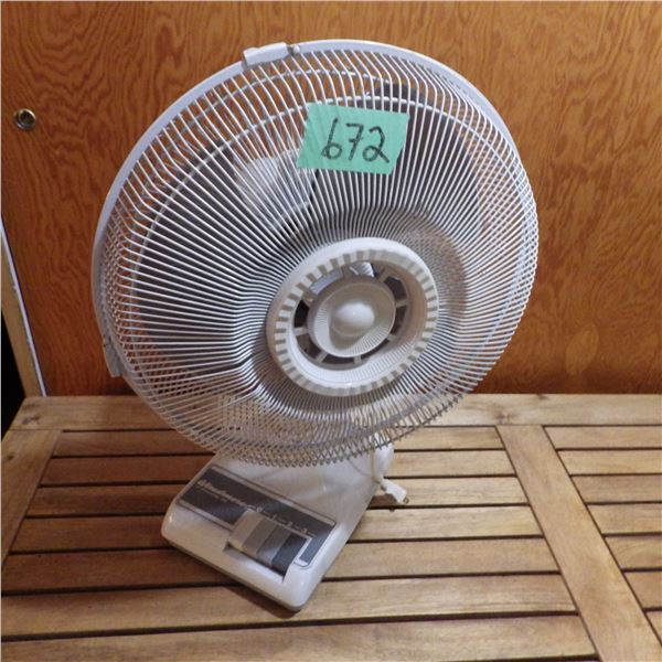 Table fan oscillating