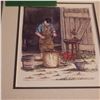 Image 15 : Lot of 4 framed pictures horse and western theme  Artist signatures noted in photos