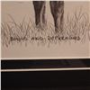 Image 9 : Lot of 4 framed pictures horse and western theme  Artist signatures noted in photos