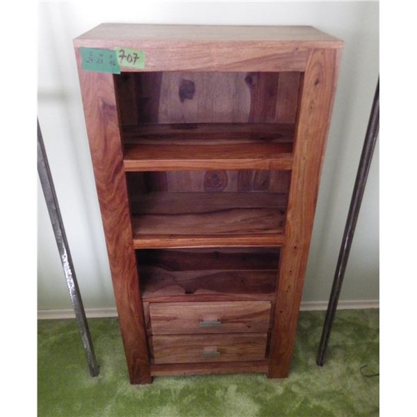 Shelving  storage piece with two drawers