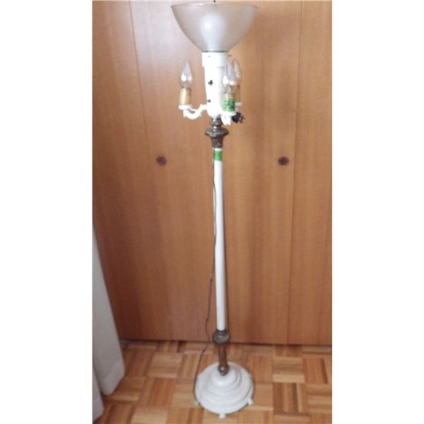 vintage Art Deco Candelabra Torchiere  floor lamp