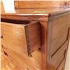 Image 4 : Antique oak dresser with beveled glass mirror