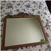 Image 1 : Beveled glass mirror with oak frame