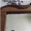 Image 3 : Beveled glass mirror with oak frame