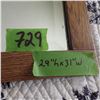 Image 4 : Beveled glass mirror with oak frame