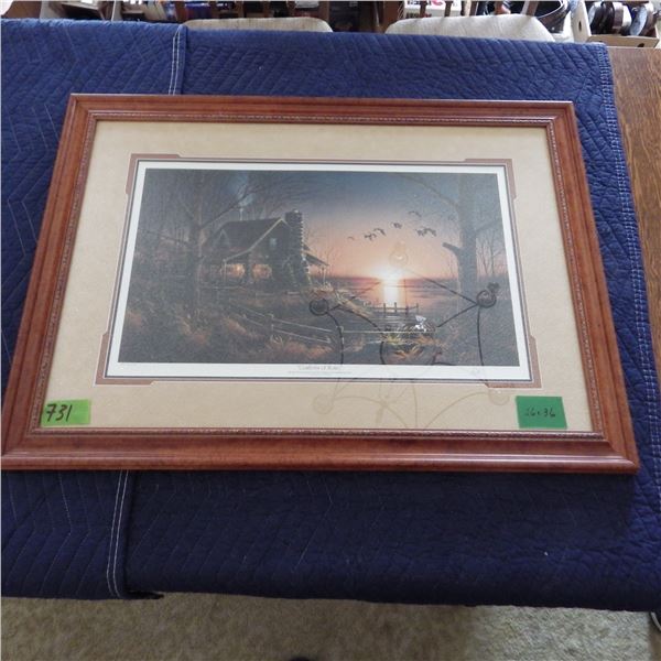 Art print comforts of home all the necessities for the happy conservationist a limited edition by Te