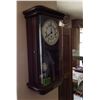 Image 2 : German pendulum wall clock with key wind and gong