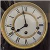 Image 3 : German pendulum wall clock with key wind and gong