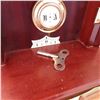 Image 7 : German pendulum wall clock with key wind and gong