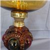 Image 4 : Reproduction glass oil lamp featuring a crown shaped design