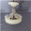 Image 1 : Vintage ceiling light fixture with glass shade